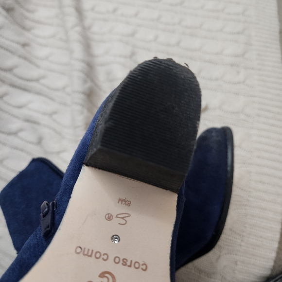 Corso Como Navy Suede Studded Booties - Picture 9 of 10